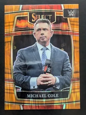 Michael Cole 2022 WWE Panini Select Concourse #100 Orange Flash Prizm Card • $3.99