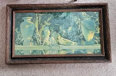 Antique Framed Maxfield Parrish Garden Of Allah Print Glass Heavy 35 X20  Vintag • $243.75