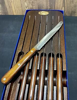 Case Steak Knife Set - Wood Holder- 5 Piece -Miracle Edge Steak Knives • $60