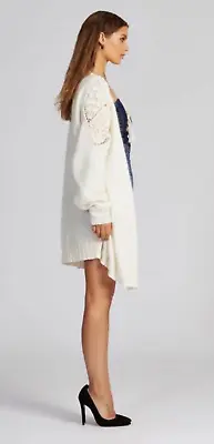 $85 • Buy Alice McCall Oversized The Time Longline Cardigan Size 4-6-8 NWOT $360