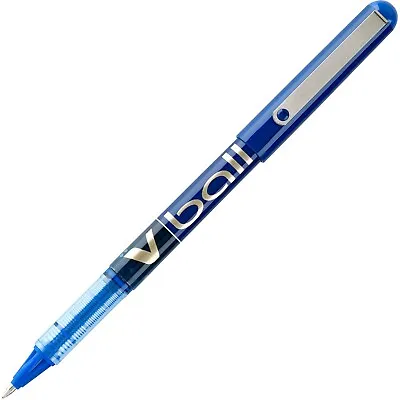35113 Pilot VBall Stick Rolling Ball Pen Blue Ink Fine 0.7mm Pack Of 4 • $12.94