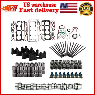 For LS Truck Cam Kit Stage 2 Cam Head Gasket Pushrods Lifters 4.8 5.3 6.0 6.2L • $399.95