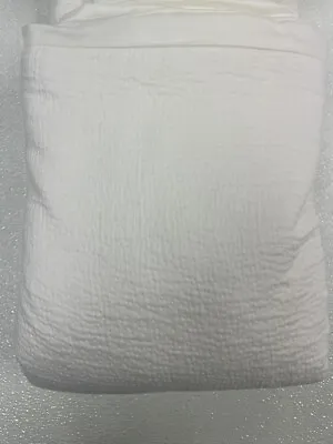 Sky Textured Matelasse Collection King Duvet Cover White New W/defect • $39.99