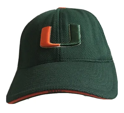 University Of Miami Hurricanes Nike Team Sports Flexfit Hat Cap Vintage Dryfit • $24.99