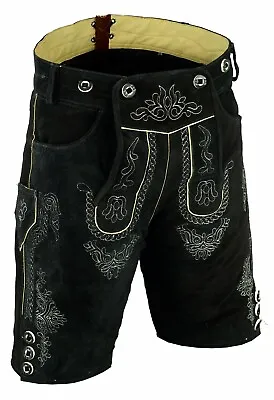 German Bavarian Lederhosen Real Leather Trachten Men Wears Oktoberfest Short • $82.99