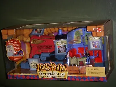 $69.99 • Buy HARRY POTTER - PLATFORM 9 3/4 NIB * World Of Hogwarts MATTEL PLAYSET RARE TRAIN