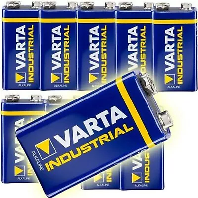 VARTA 9V INDUSTRIAL PRO Alkaline Batteries MN1604 6LR61 PP3 4002  • £3.55