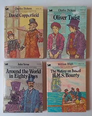 Moby Books Illustrated Classic Editions Paperback Books Lot Of 4 1977-1979 • $9.95