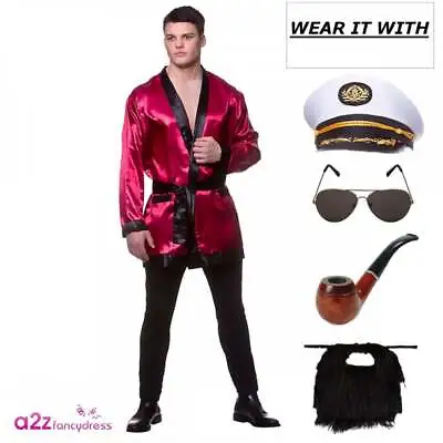 Adult Hollywood Bachelor Playboy Stud Movie Star Mens Stag Party Fancy Dress • £14.99