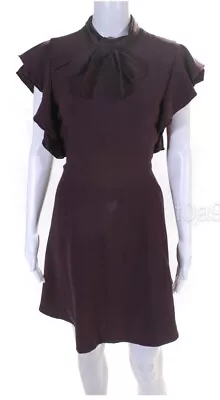 Cinq à Sept Womens Plum Ruffle Dress Size 12 • $27