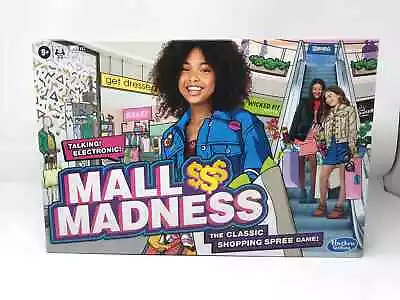 Hasbro Gaming Mall Madness Game Talking Electronic Shopping Spree Board Game Fo • $17.76