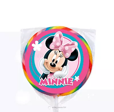 24 Disney Minnie Mouse Mickey 1.67  Sticker Labels For Bag Birthday Party Favor • $3.75