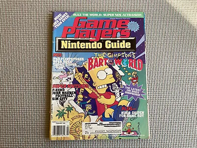 Game Players Nintendo Guide Magazine February 1992 - Simpsons F-zero Flintstones • $12