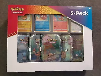 2021 Costco Pokemon TCG 5 Pack Power Mini Tin Box Set Kanto • $116