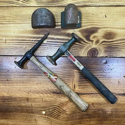 Vintage Auto Body Hammer & Dolly Hand Anvils Tool Lot Craftsman Fairmount • $99.95