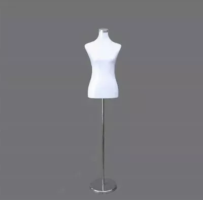 Female Tailor Tailors Dummy Dressmaker Mannequin Bust With Metal Base Retail New • £34.99