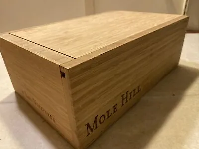 1 Rare Wine Wood Crate Box Case MOLE HILL LAIL VINEYARDS NAPA Vintage 2/24 • $29.99