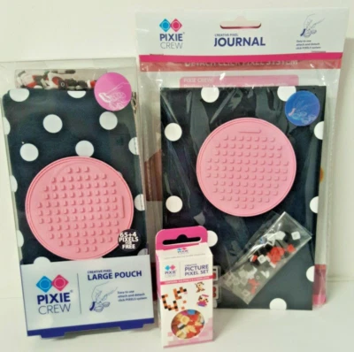 £17.99 • Buy PIXIE CREW Polka Dots Pencil Case  Journal  Pixels
