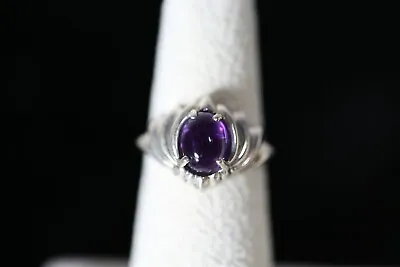 Vintage KABANA 925 Sterling Silver Amethyst Filigree Ring Size 6 NEW Jewelry  • $29.99