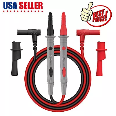 Multimeter Test Leads For Fluke Meter Electrical Alligator Clip Probes 1000V 20A • $6.99