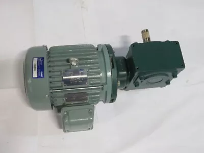 Teco 3Hp 1755Rpm 575V 182T TEFC 3Ph 2.99A C/W Gear Reducer 10:1 Ratio  USED • $599.99