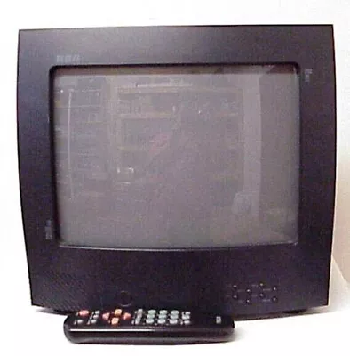 Rca Color Trak Remote Television Set Model E13320se Vintage 1993 Rca Tv Tested • $80.99