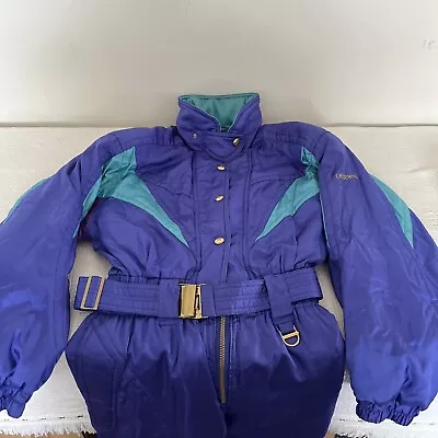 Vintage 90's Descente Ski Suit Outfit Women's Size 10 Complete • $119.99