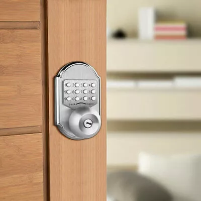 Smart Security Mechanical Deadbolt DoorLock Keypad Keyless Entry W/ Handle Steel • $59.97