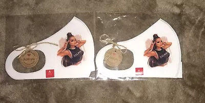 Set Of Two White Fashion Face Masks. Wonderful Gift For Lady/ Girl • £2