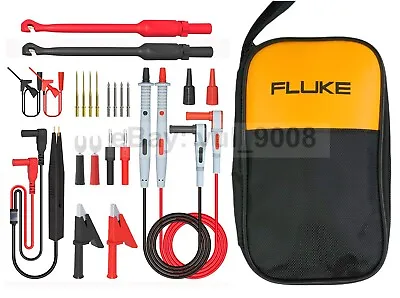 Universal Multimeter Probe Test Leads Kit Replacement Needle Tester + FLUKE Bag • $38.99