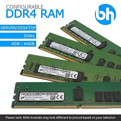 Memory RAM DDR4 4GB 8GB 16GB 32GB 64GB Desktop Server Workstation Laptop Lot • £56