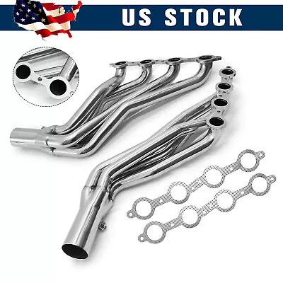 Stainless Steel Headers Long Tube W/ Gaskets For Chevy GMC 07-14 6.0L 5.3L 4.8L • $169.09