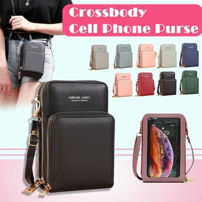 $14.58 • Buy Women Crossbody Phone Purse Touch Screen Bag RFID Blocking Wallet Shoulder Strap
