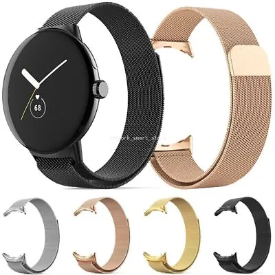 For Google Pixel Watch Stainless Steel Mesh Band Strap Magnetic Loop Bracelet • $9.99