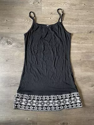 MONORENO Womens Black Bottom Knit Woven Strappy Short Tank Dress Size S • $17.80