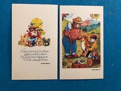 Vintage Smokey The Bear Cards - 2 Cards  (English/Spanish) - Rare - New • $6