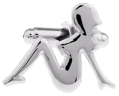 £21.99 • Buy Sexy Resting Naked Lady Women Truck Lorry Silhouette Gift By CUFFLINKS DIRECT