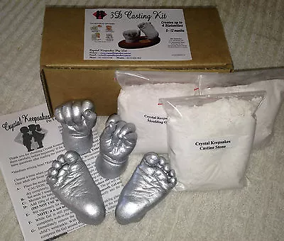 Baby Casting Kit-100% Safe. Creates Up To 4 Castings. Suitable For Baby 0-12 Mth • $27.50