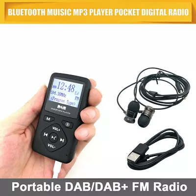 Portable DAB Digital Radio Bluetooth 4.0 Personal Pocket FM Mini MP3 Earphone • $20.99