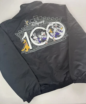 $98.50 • Buy NEW Disney Jacket Adult Black 100th Anniversary Mickey Fab 5 Zip Up XL