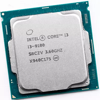 Intel Core I3-9100 SRCZV LGA1151 4.2GHz Turbo Quad Core Processor 65W Windows 11 • $45