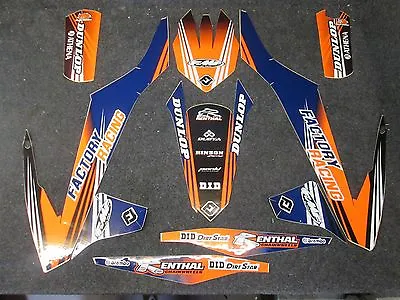 KTM SX/SXF 125-450 2016-2018 Flu Designs PTS 2 Factory Team Graphics  GR1532 • $74.59