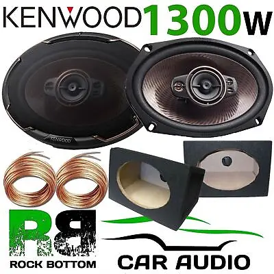 £119.95 • Buy KENWOOD 1300 Watts A Pair 5-Way CAR VAN Speakers & 6x9 BLACK Pod Box KFC-PS6996