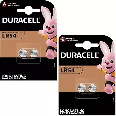 4 X LR54 ENERGIZER Alkaline Batteries AG10 VG10A 1.5v 189 Ka54 LR1130 • £3.55