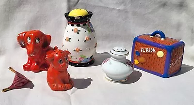 Lot Of 6 Vintage Individuals Salt And Pepper Shakers • $20