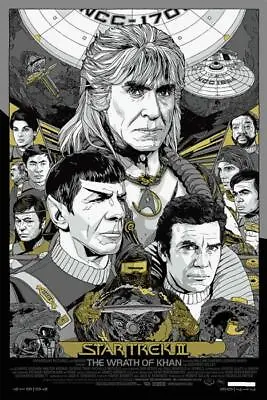Star Trek II Wrath Of Khan By Tyler Stout Ltd X/80 Poster Print Art MINT Mondo • $350