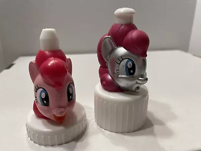 Good 2 Grow Juice Toppers My Little Pony Pinkie Pie Topper & Silver Twist Top • $5