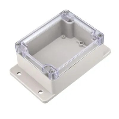 115x90x55mm Electronic ABS Plastic DIY Junction Box Enclosure Case W Clear Cover • £13.80