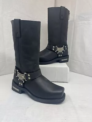 Men's Milwaukee Classic Harness Motorcycle Zip Boot New In Box MB410 Multi Sizes • $100