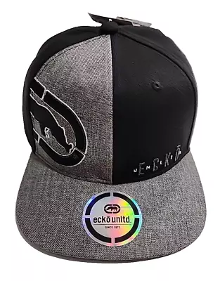 Ecko Unltd Hat Cap Snapback Gray Black Logo Rhino One Size Adjustable OSFM • $16.99